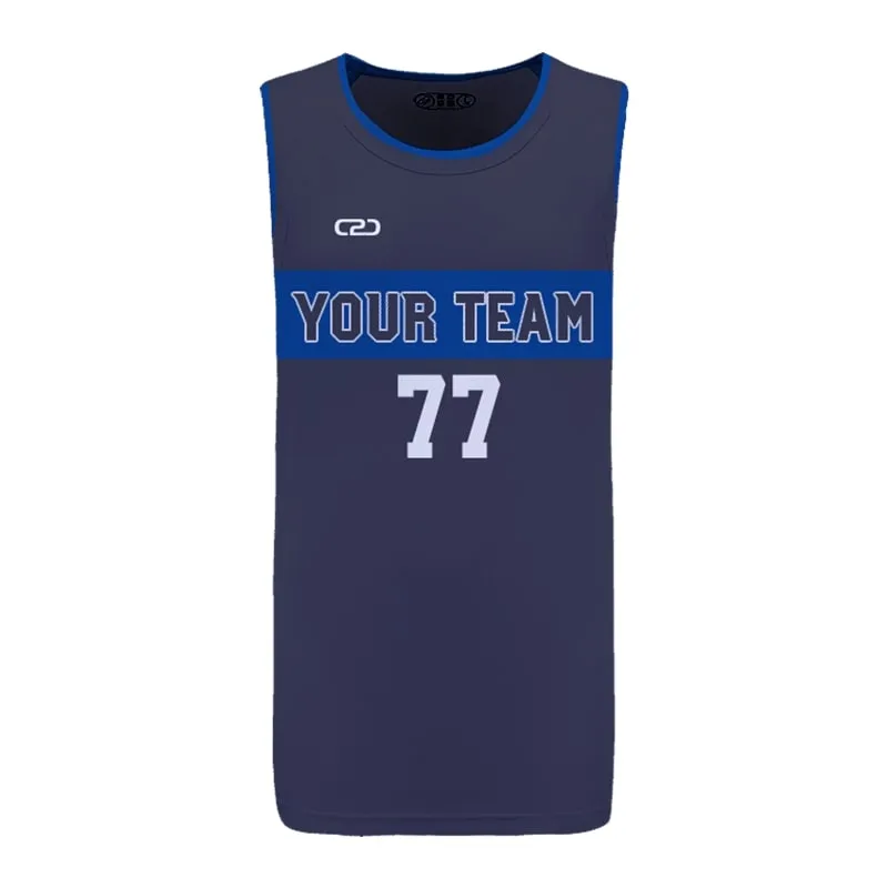 MAVERICKS Icon SlimFit HP Split Basketball Singlet Design Your Own Custom