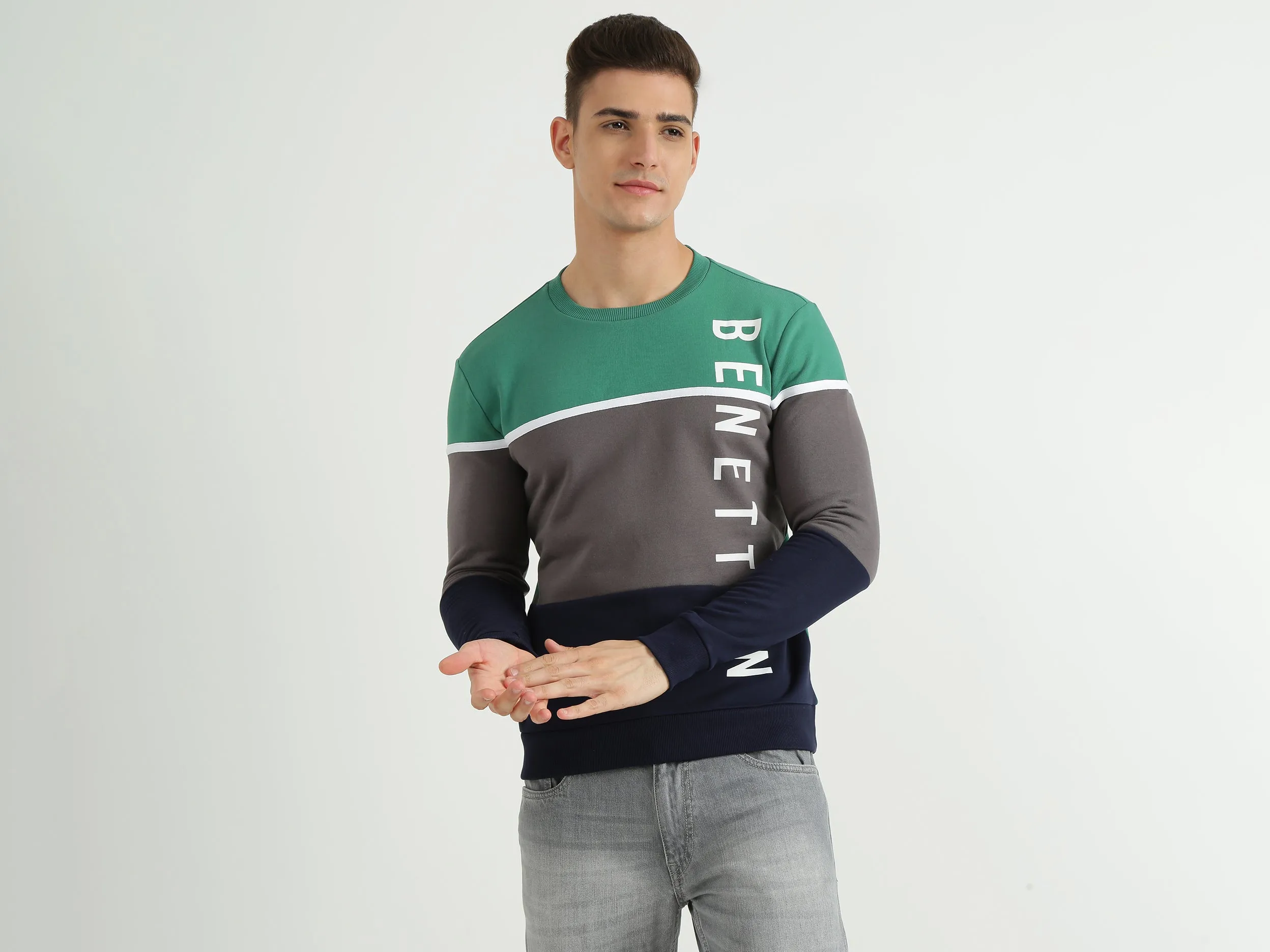 Mens Colourblocked Sweatshirt