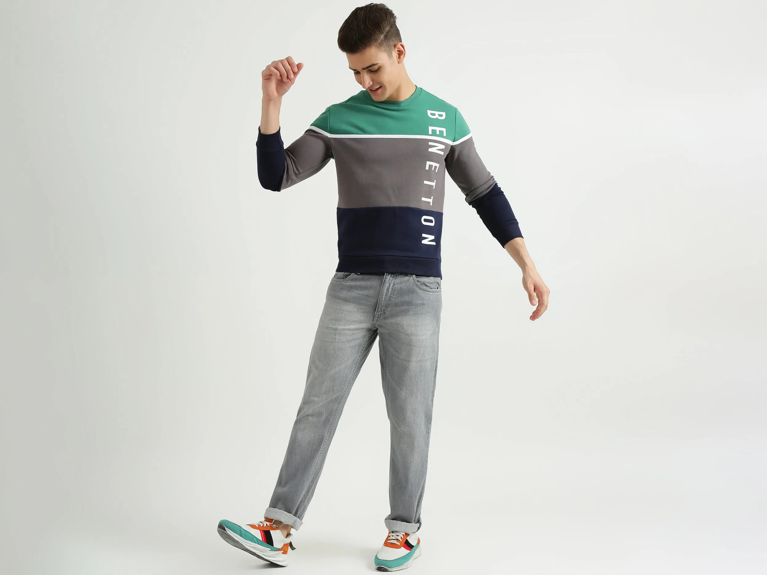 Mens Colourblocked Sweatshirt