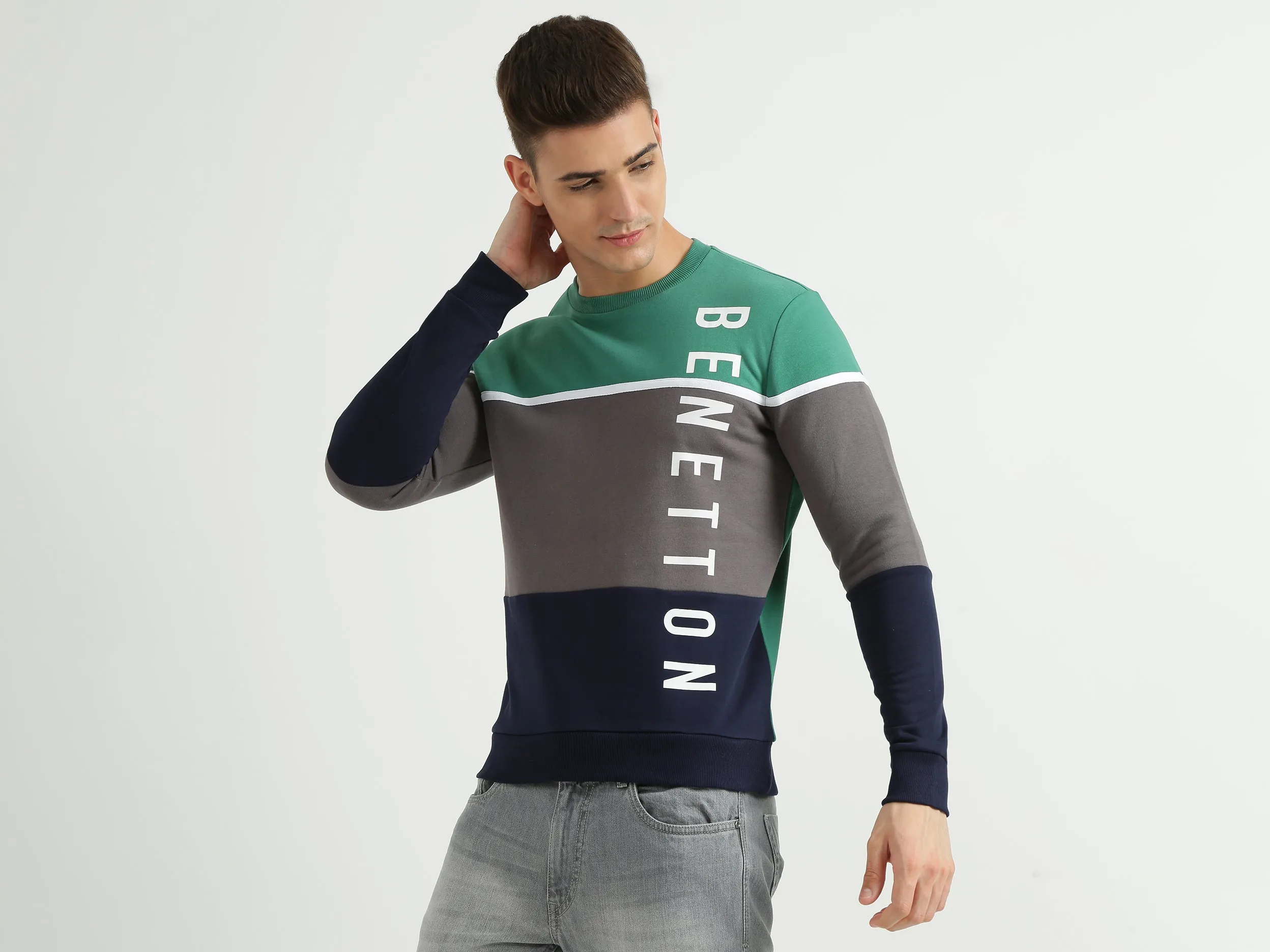 Mens Colourblocked Sweatshirt