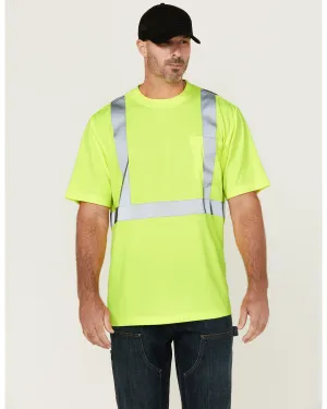 Men's Hi-Vis Reflective Short Sleeve Work T-Shirt