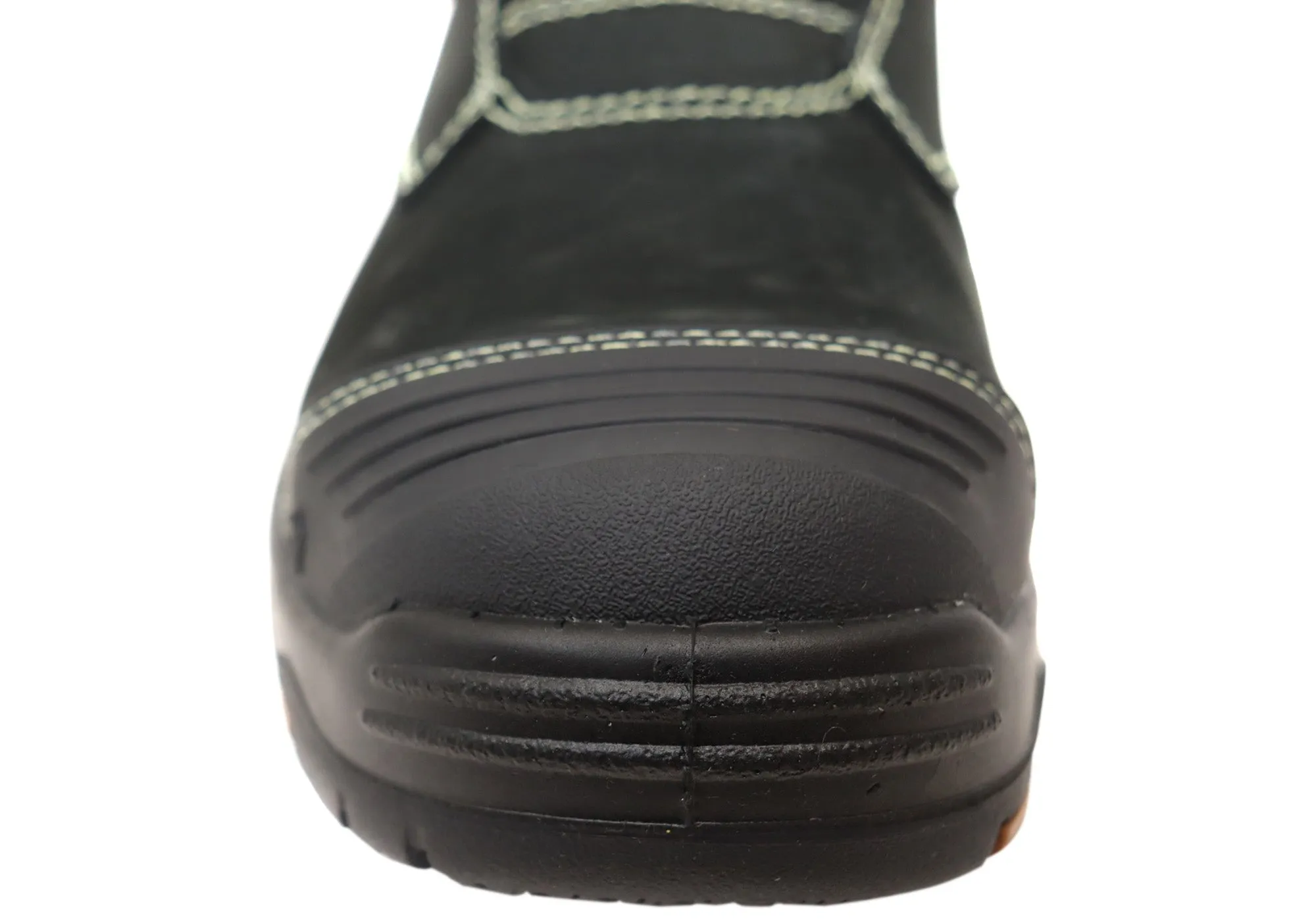 Mens KingGee Bennu Pro 6 Comfortable Leather Work Boots Black