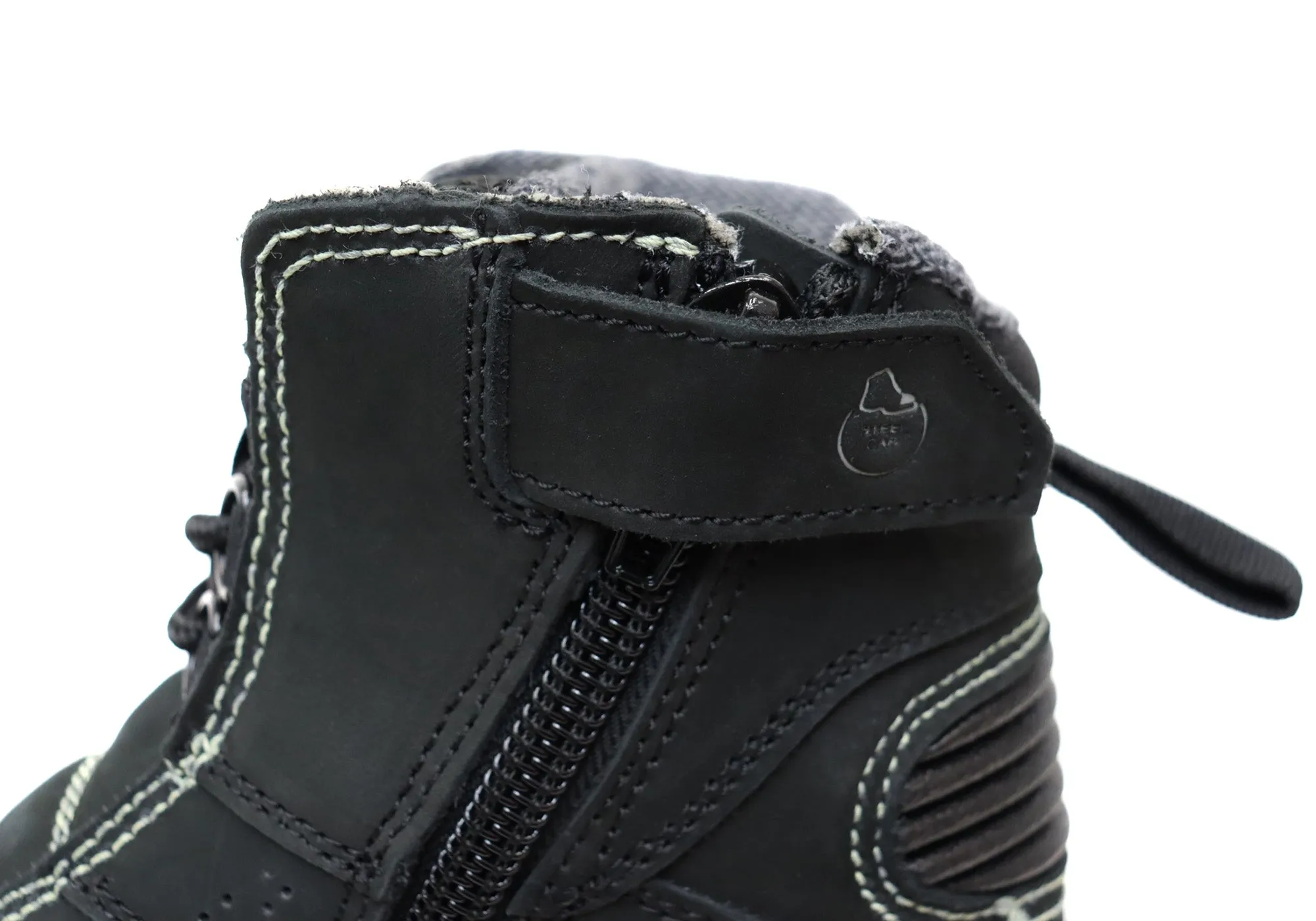 Mens KingGee Bennu Pro 6 Comfortable Leather Work Boots Black