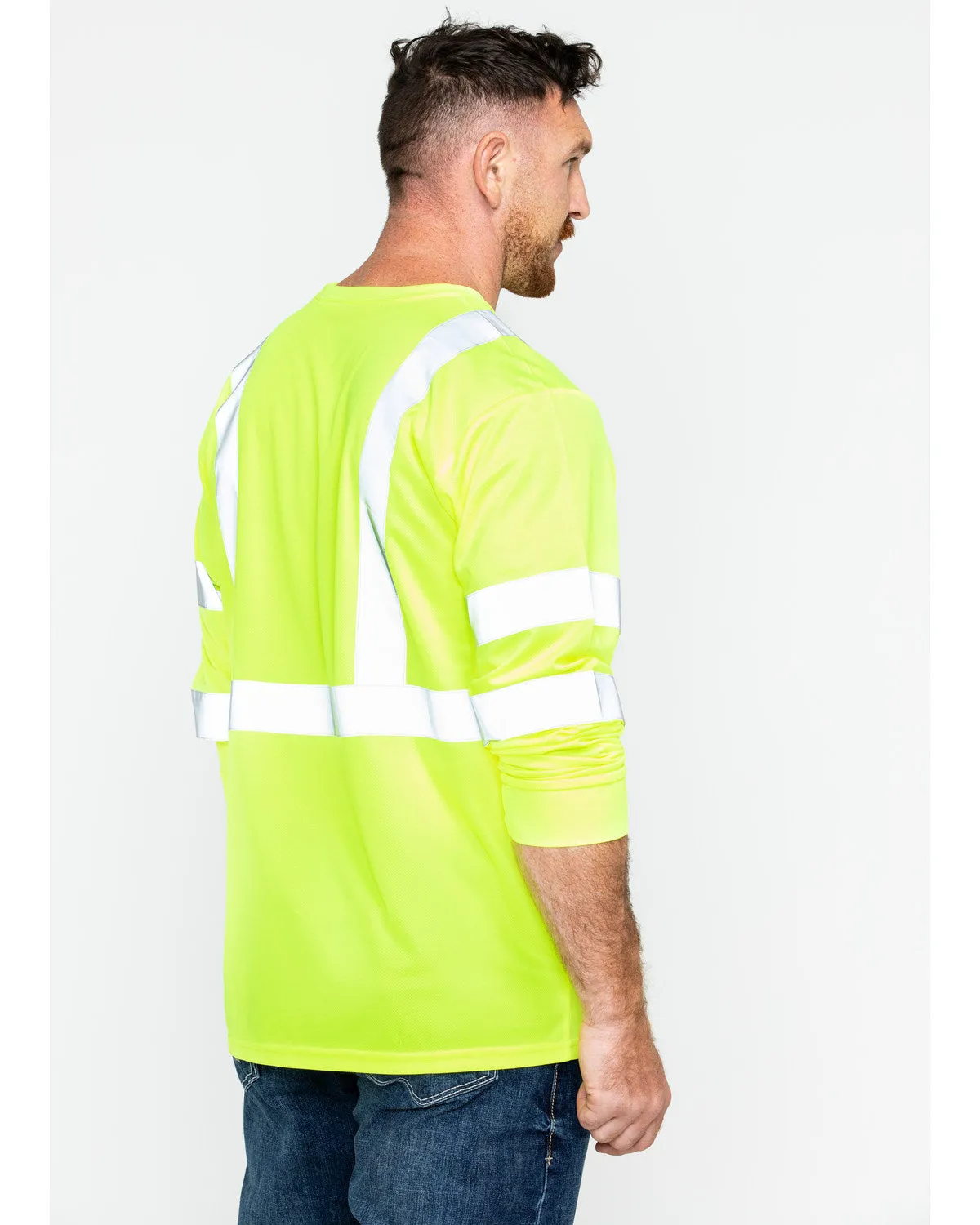 Men's Reflective Long Sleeve Work Tee