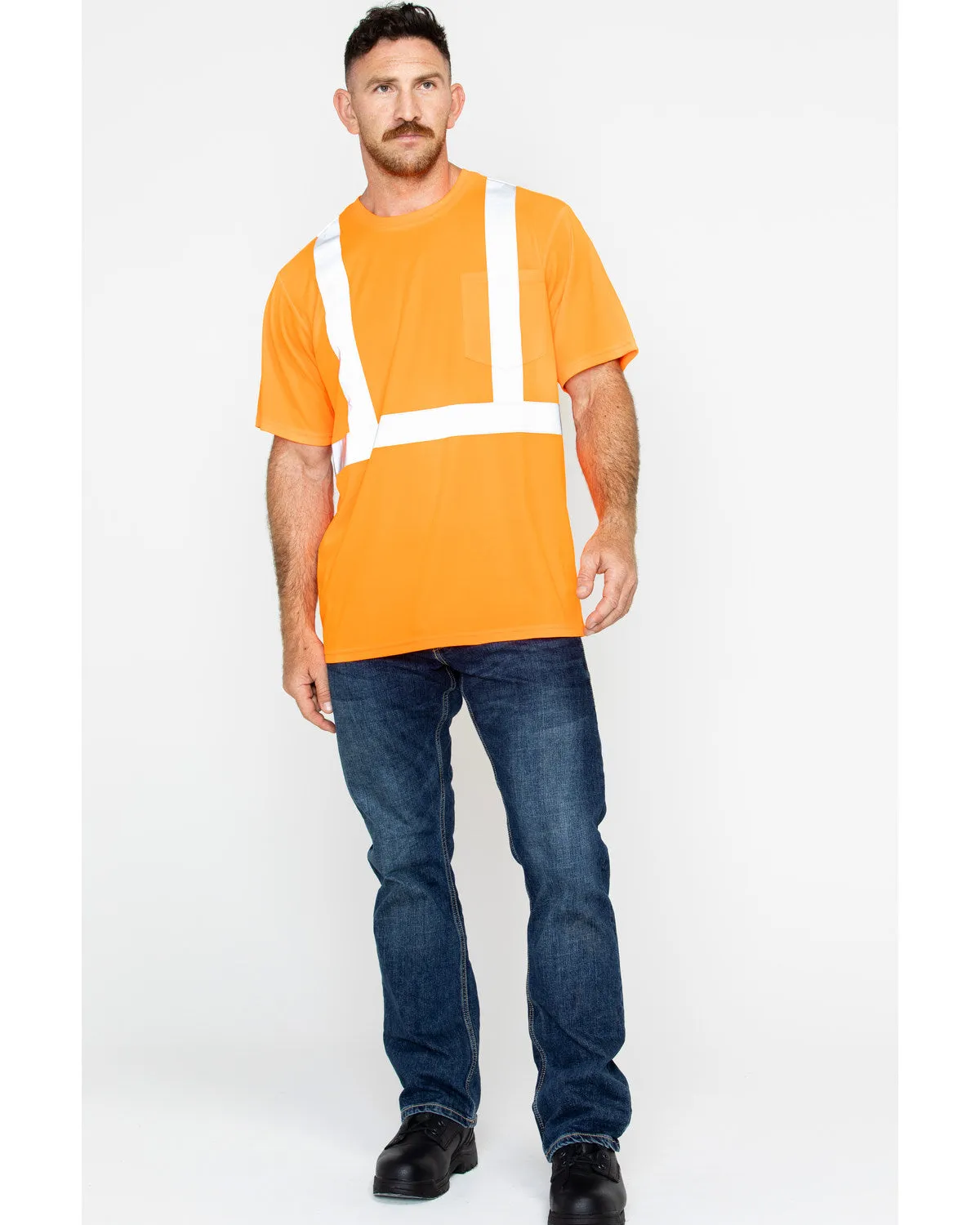 Men's Reflective Short Sleeve Work T-Shirt