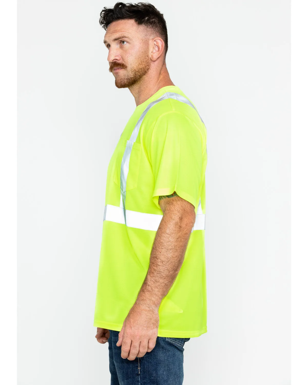 Men's Reflective Short Sleeve Work T-Shirt