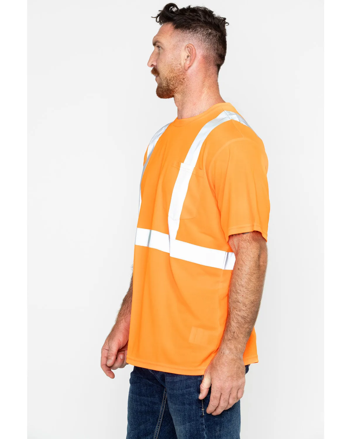 Men's Reflective Short Sleeve Work T-Shirt