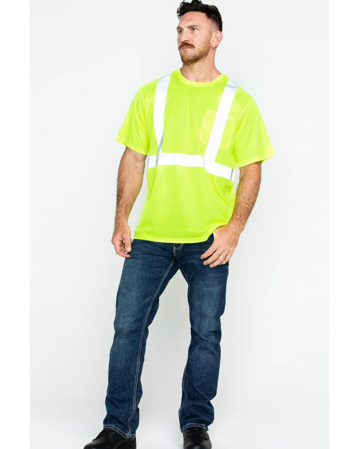 Men's Reflective Short Sleeve Work T-Shirt