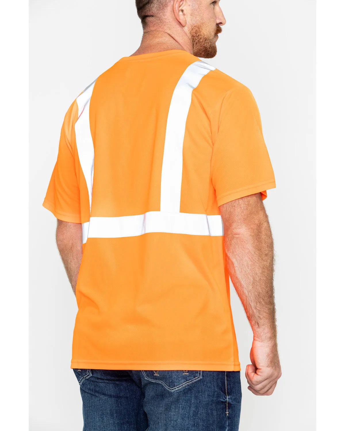 Men's Reflective Short Sleeve Work T-Shirt