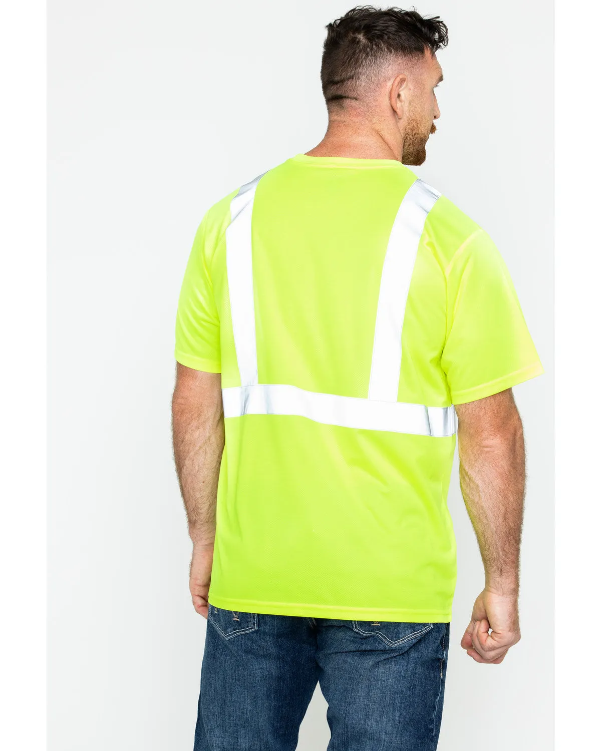 Men's Reflective Short Sleeve Work T-Shirt