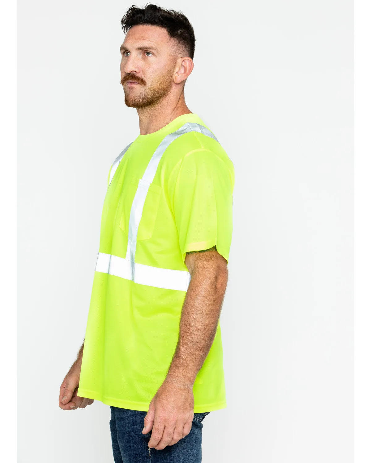 Men's Reflective Short Sleeve Work T-Shirt