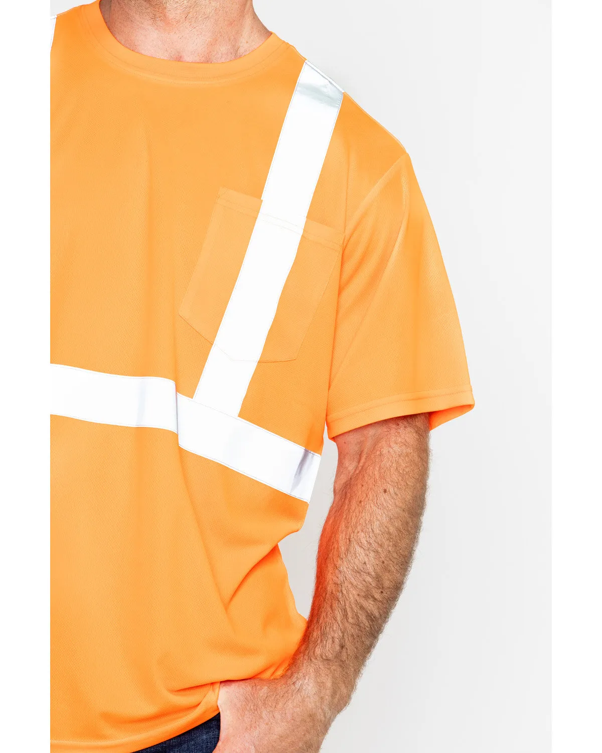 Men's Reflective Short Sleeve Work T-Shirt