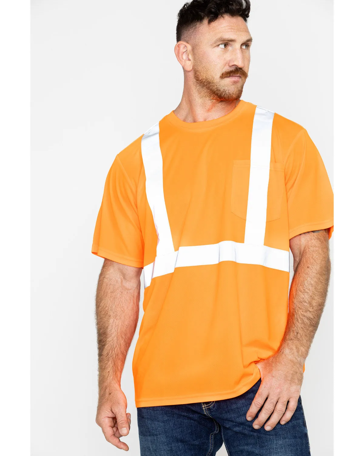 Men's Reflective Short Sleeve Work T-Shirt