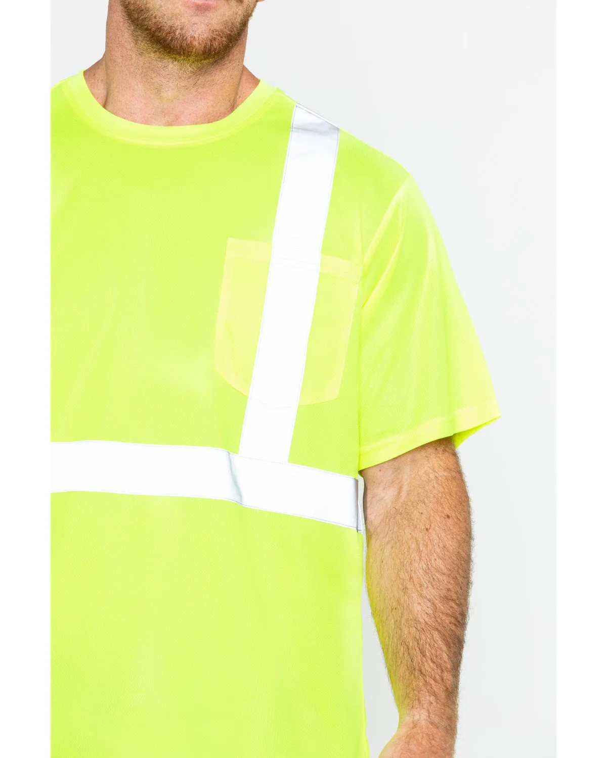 Men's Reflective Short Sleeve Work T-Shirt