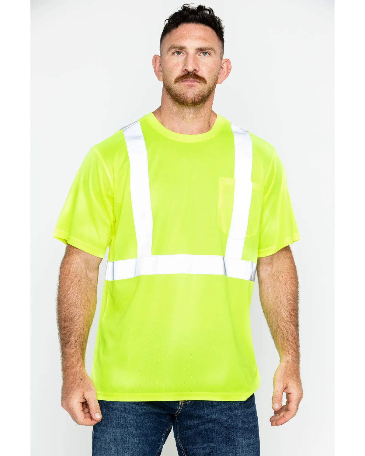 Men's Reflective Short Sleeve Work T-Shirt