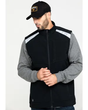 Men's Reflective Softshell Moto Work Vest
