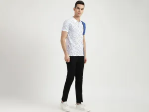 Mens Short Sleeve Printed Polo T-Shirt