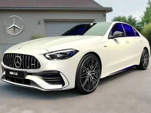 Mercedes-Benz AMG C43 2017 - 2024 Heat and UV Sun Shade by OC Sun Shade