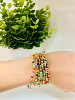 Multi Color Beaded Stack