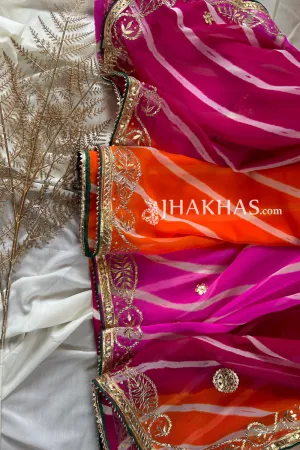 Multi Color Gota Work Saree