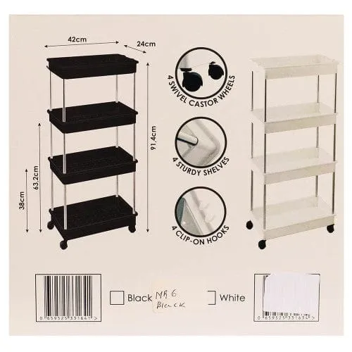 Multi Purpose Rectangular Rack Organizer 42X24cm Black