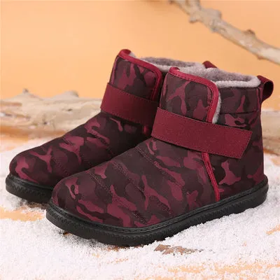 New Winter Canvas Waterproof Snow Boots