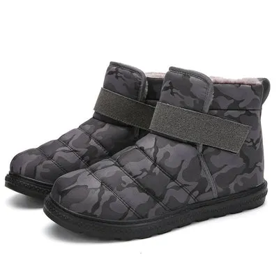 New Winter Canvas Waterproof Snow Boots