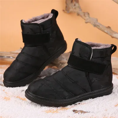 New Winter Canvas Waterproof Snow Boots