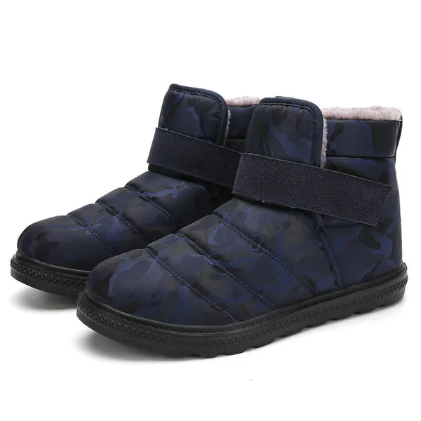 New Winter Canvas Waterproof Snow Boots