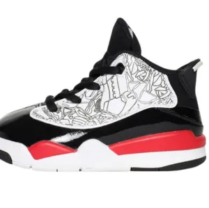 Nike Air Jordan Dub Zero Sneakers Toddler Size 5C White Black Red