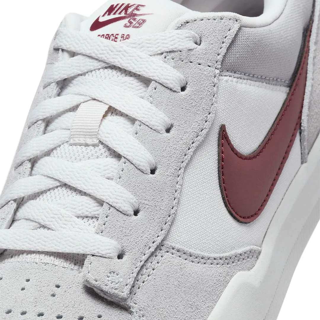 Nike SB Force 58 (Platinum Tint/Wolf Grey/Summit White/Dark Team Red)