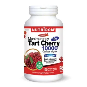 Nutridom Montmorency Tart Cherry 10x, 120 Veg Capsules