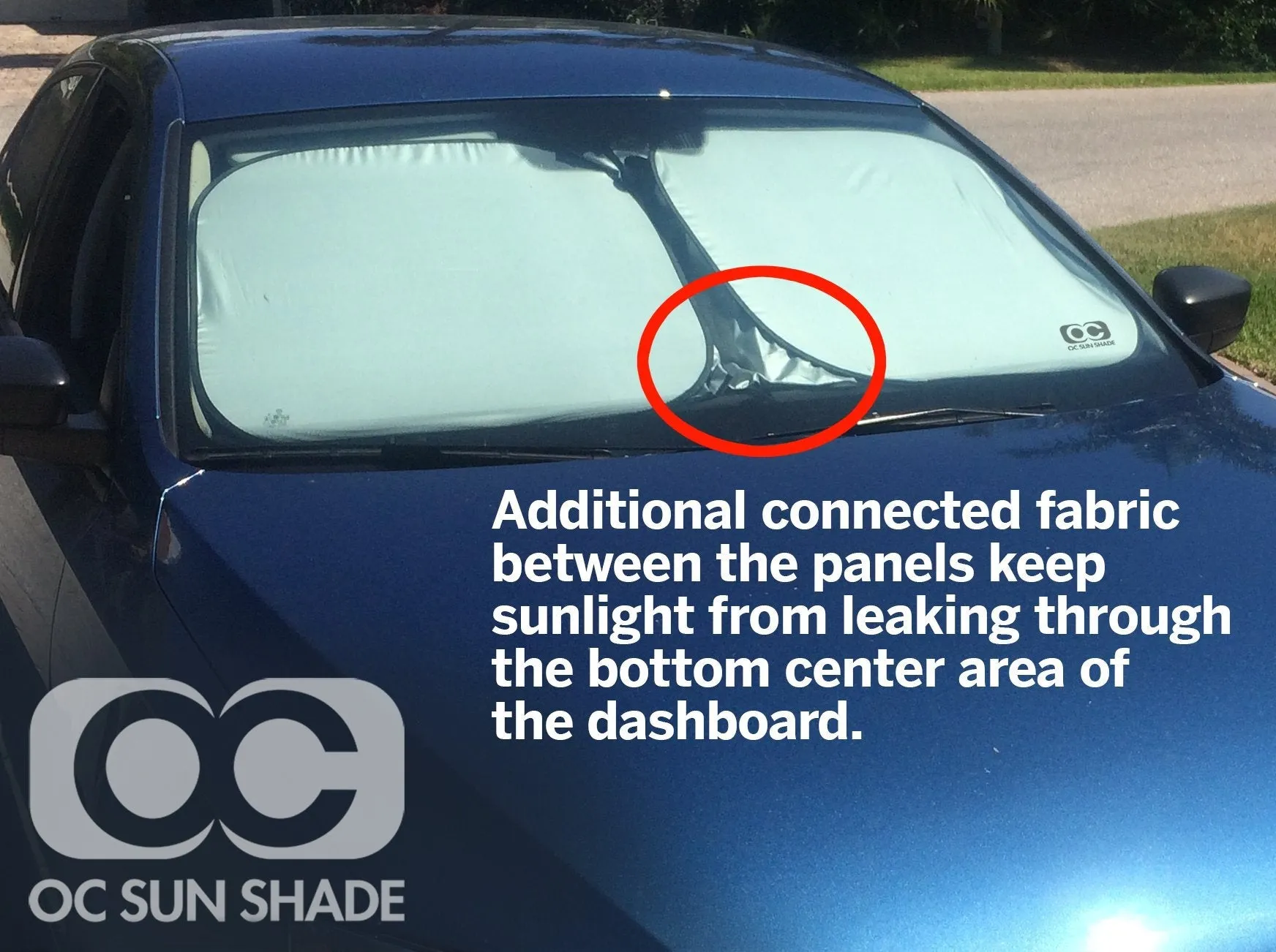 OC Sun Shade Vehicle Heat and UV Protector for 2022-2024 Porsche Taycan by MCarCovers
