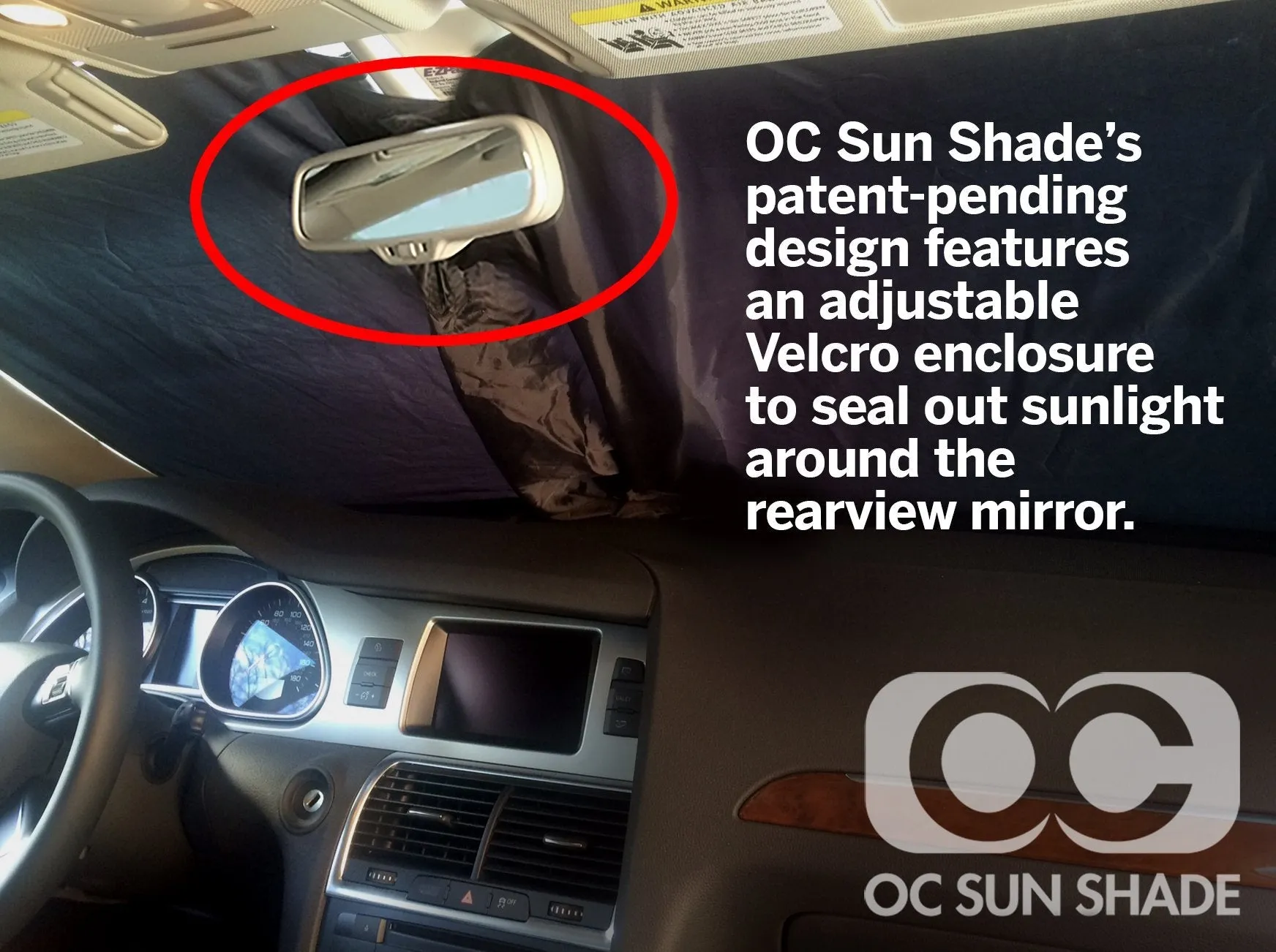 OC Sun Shade Vehicle Heat and UV Protector for 2022-2024 Porsche Taycan by MCarCovers