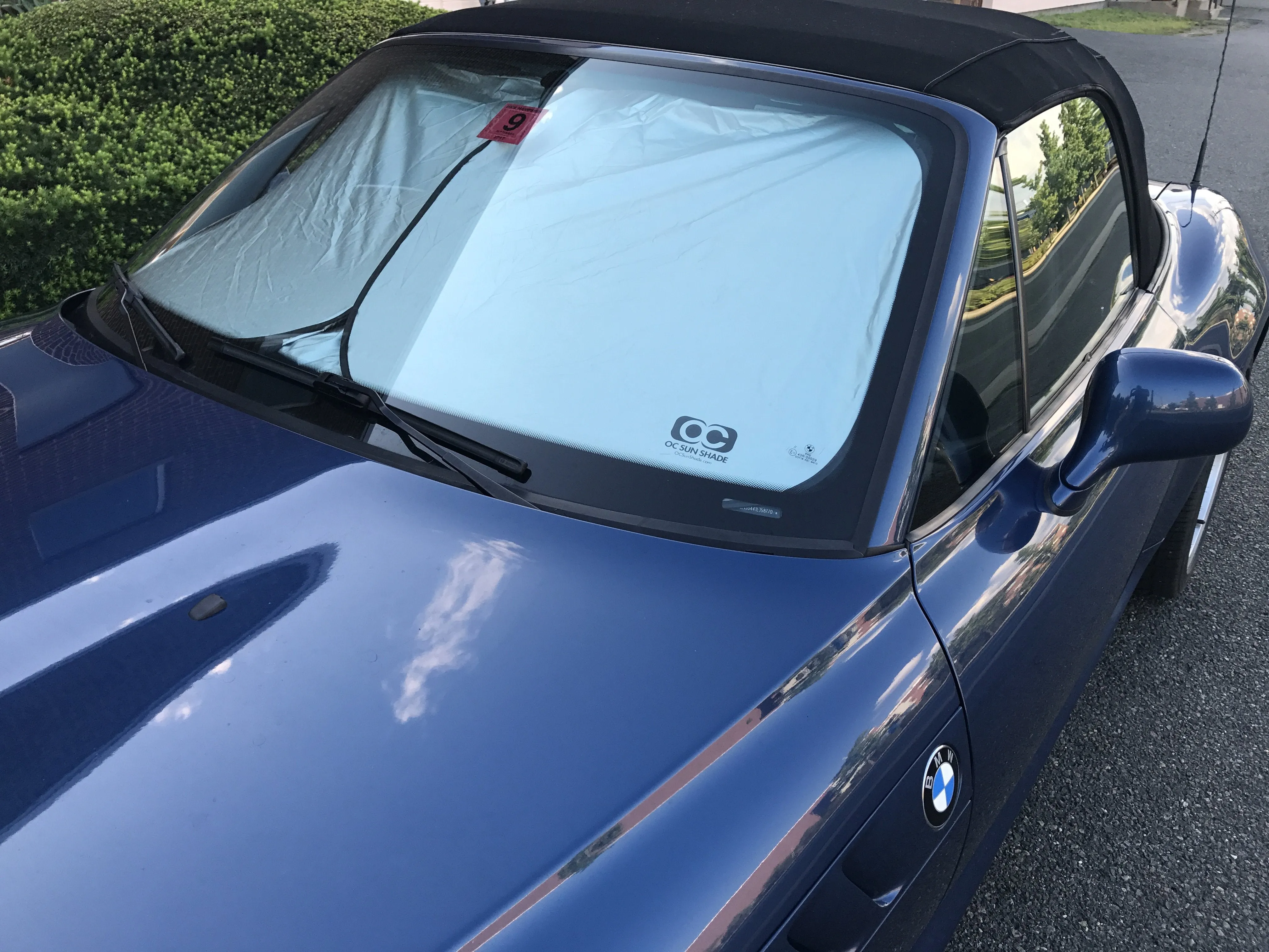OC Sun Shade Vehicle Heat and UV Protector for 2022-2024 Porsche Taycan by MCarCovers