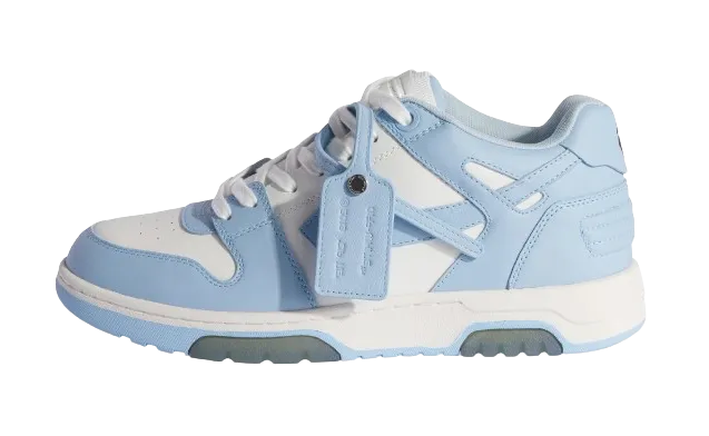 OFF-WHITE Out Of Office Calf Leather White Baby Blue