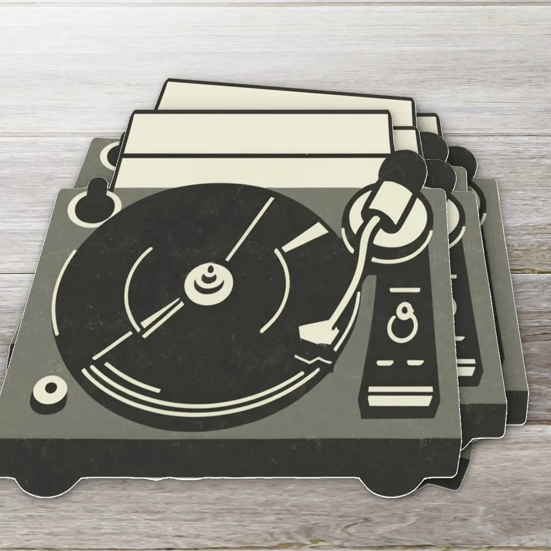 Old School Turntable - Record Player Sticker 2: 2