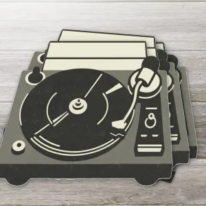 Old School Turntable - Record Player Sticker 2: 2