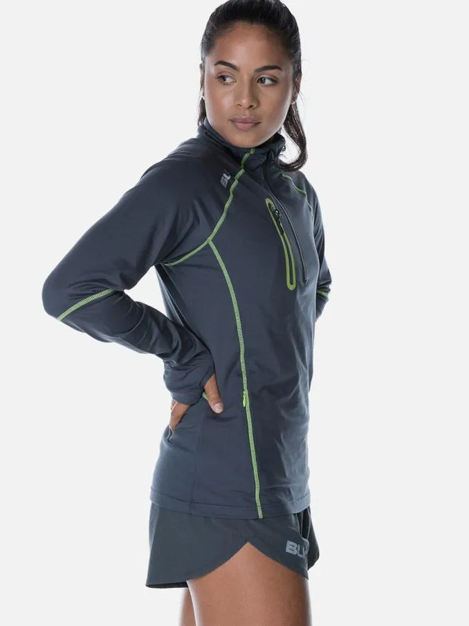 Performance Ladies Warm Up Top Grey/Lime