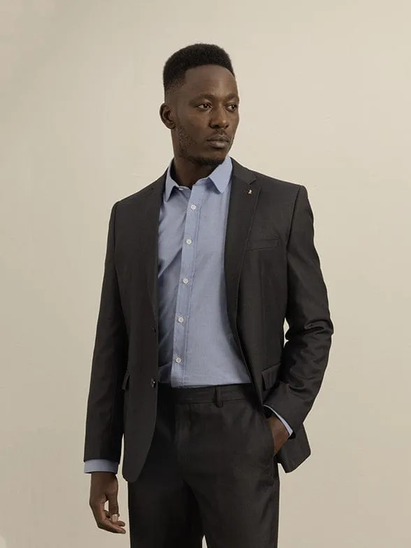 Polo Custom Fit Travel Suit Charcoal