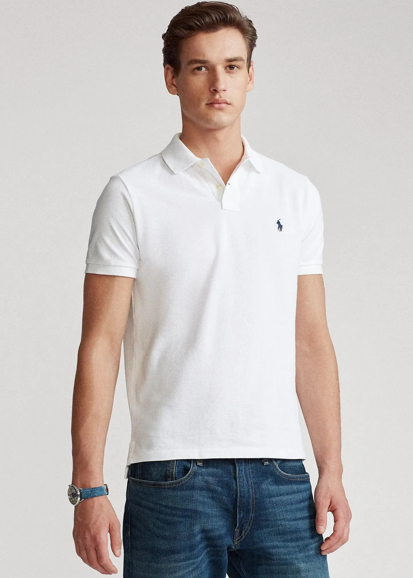 Polo de piqué Custom Slim Fit
