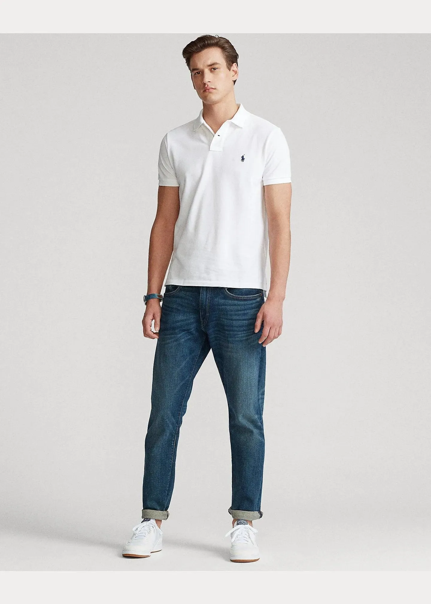 Polo de piqué Custom Slim Fit