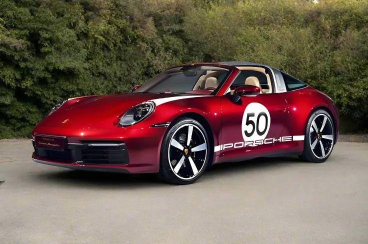 Porsche 911 Targa 4 2021 - 2024 Heat and UV Sun Shade by OC Sun Shade