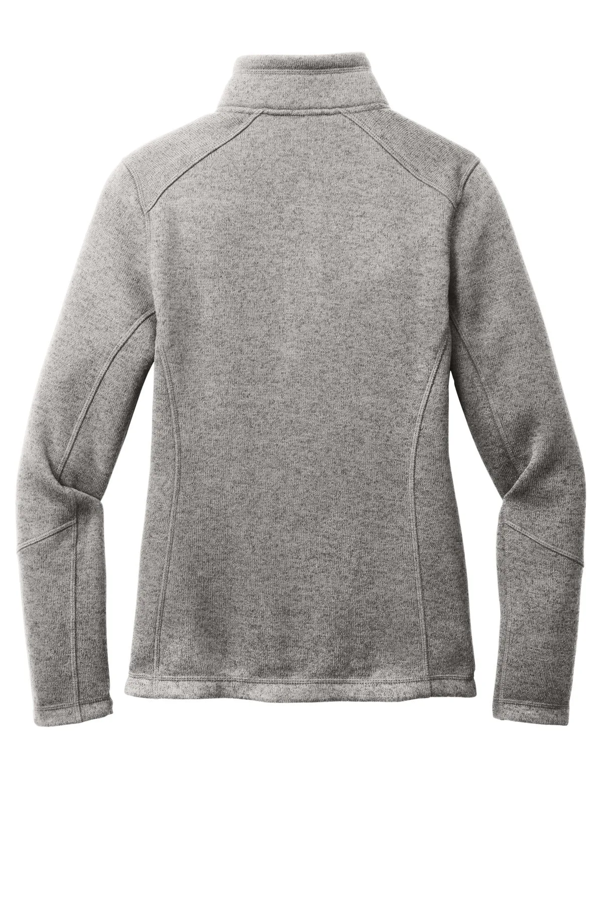 Port Authority Women's Arc Sweater Fleece Jacket L428 Deep Smoke Heather