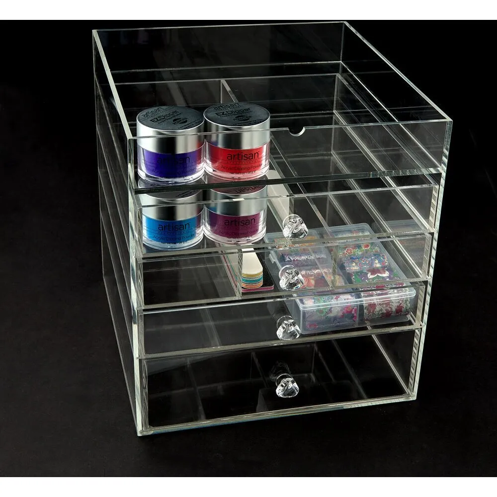 Professional Acrylic Storage Display - Organizes Nail Arts, Dipping Powders, Gel Nail &amp; Much More - Each