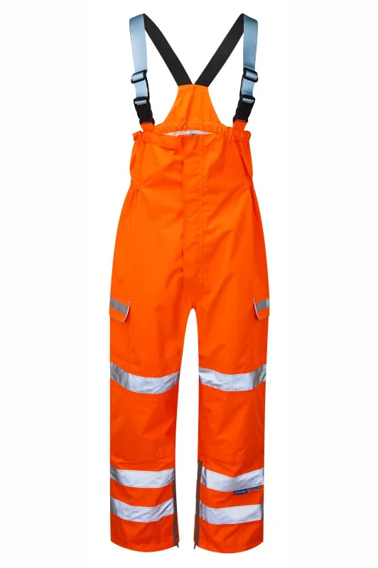 PULSAR® PROTECT Hi Vis Orange Waterproof Salopette