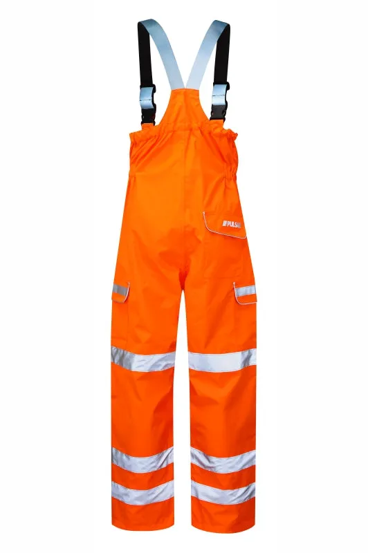 PULSAR® PROTECT Hi Vis Orange Waterproof Salopette
