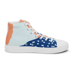 QG Peach Flair Women’s Hi-Top Shoes