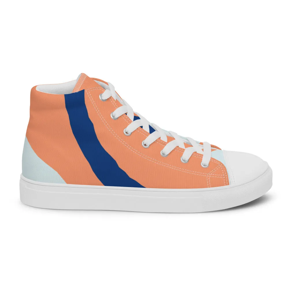 QG Peach Flair Women’s Hi-Top Shoes