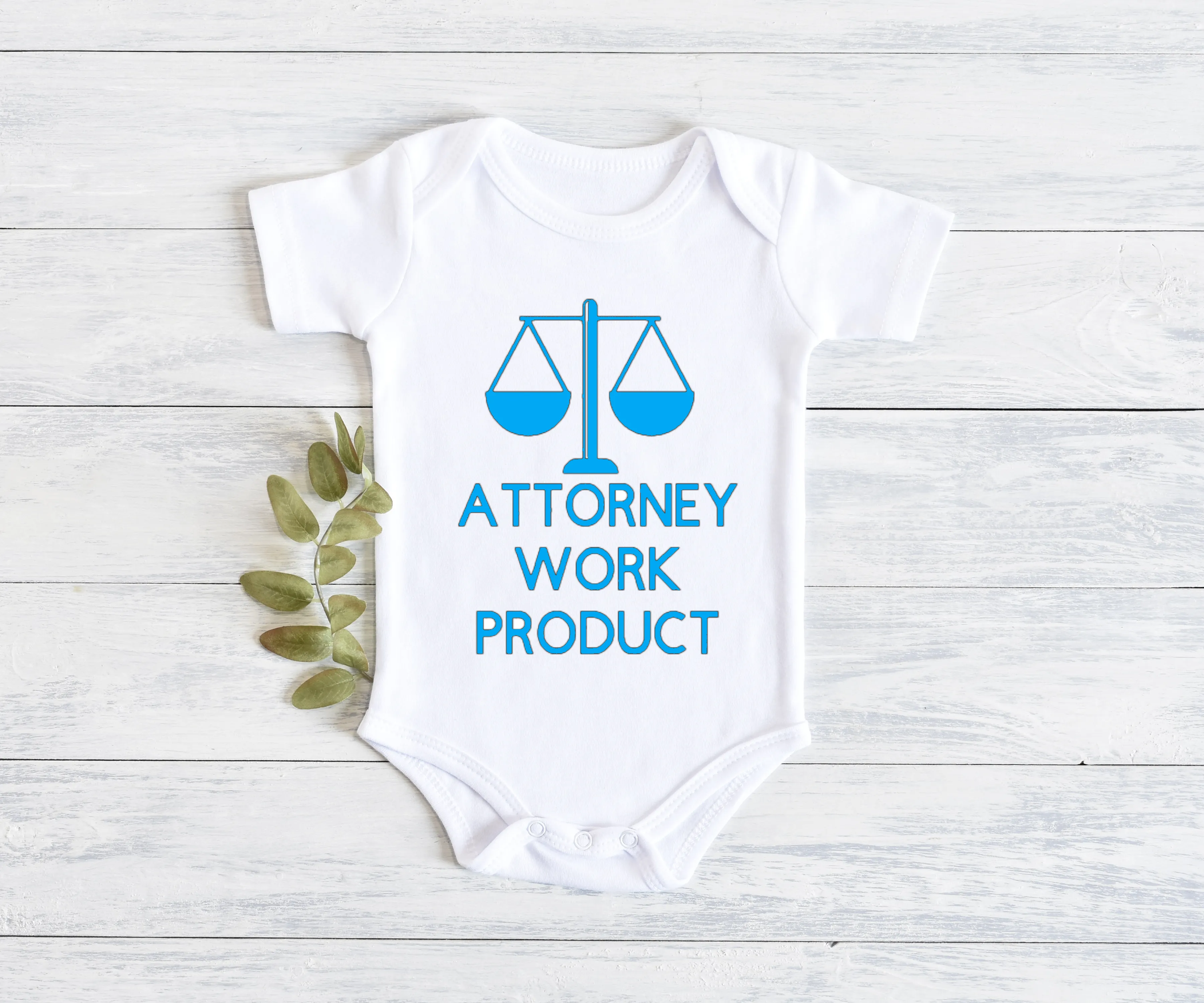 "Attorney Work Product" Onesie", Item# 10008